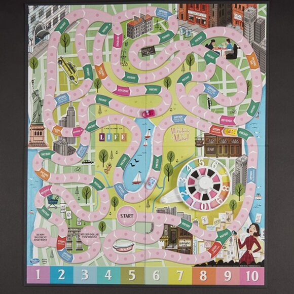 Marvelous Mrs. Maisel Game of Life NEW Hasbro Gaming Board Game Edition Sealed - Picture 6 of 14